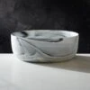 Swirl Black And White Serving Bowl 1 Swirl Black And White Serving Bowl -Home Furnishing Shop JFSwirlServingBowlSHS20