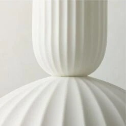 Jeanne Fluted White Porcelain Dome Pendant Light -Home Furnishing Shop JeanneFltdPrclnPendantAVSHS23