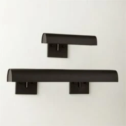 Jolie Black Picture Light Sconce 12" -Home Furnishing Shop JolieMttBlackWllArtScncGrpFHF22