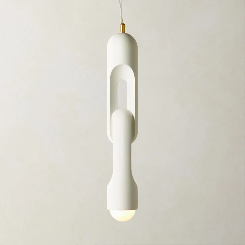 Jumeau White Concrete Pendant Light 4 Jumeau White Concrete Pendant Light - Image 2