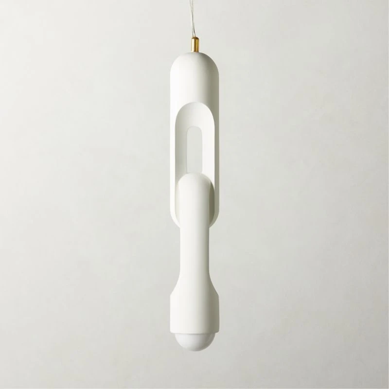 Jumeau White Concrete Pendant Light 3 Jumeau White Concrete Pendant Light