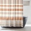 Kamilla Organic Cotton Dark Terracotta Shower Curtain 72" -Home Furnishing Shop KamillaCpprOrgShwrCrtnSHF23