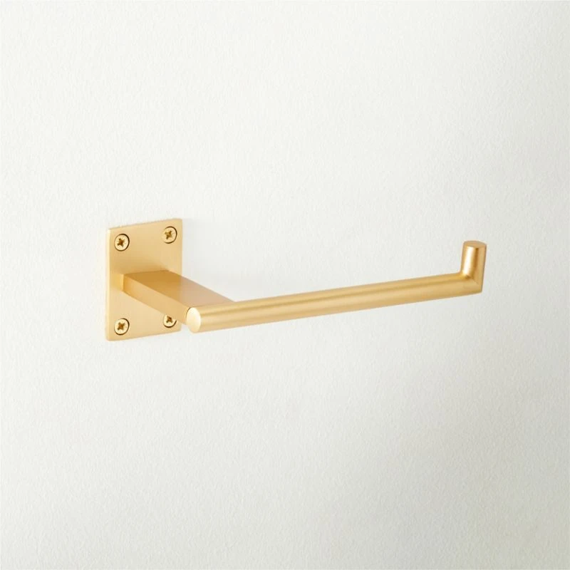 Kela Brushed Brass Wall Mounted Toilet Paper Holder 3 Kela Brushed Brass Wall Mounted Toilet Paper Holder