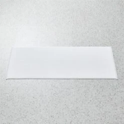 Kindred Organic Cotton White Bath Runner Rug 24''x60''