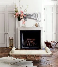 Firewood Tote -Home Furnishing Shop LaStrizzaLeatherBenchBolsterSP18