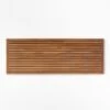 Lateral Natural Teak Bath Runner Rug 21"x60" 2 Lateral Natural Teak Bath Runner Rug 21"x60" -Home Furnishing Shop LateralTkBathRunner21x60SSF21