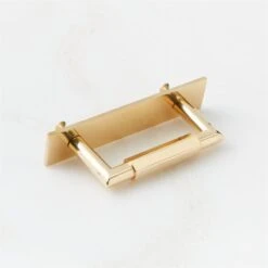 Lavau Unlacquered Brass Cabinet Handle With Backplate 3" -Home Furnishing Shop LavauHndlWBkpltUlqdBs3inAV2SHF23