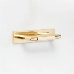 Lavau Unlacquered Brass Cabinet Handle With Backplate 3" -Home Furnishing Shop LavauHndlWBkpltUlqdBs3inAVSHF23