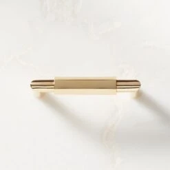 Lavau Unlacquered Brass Handle 3"