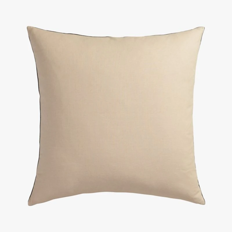 Leisure Black Velvet Throw Pillow With Down-Alternative Insert 23" 3 Leisure Black Velvet Throw Pillow With Down-Alternative Insert 23" - Image 2