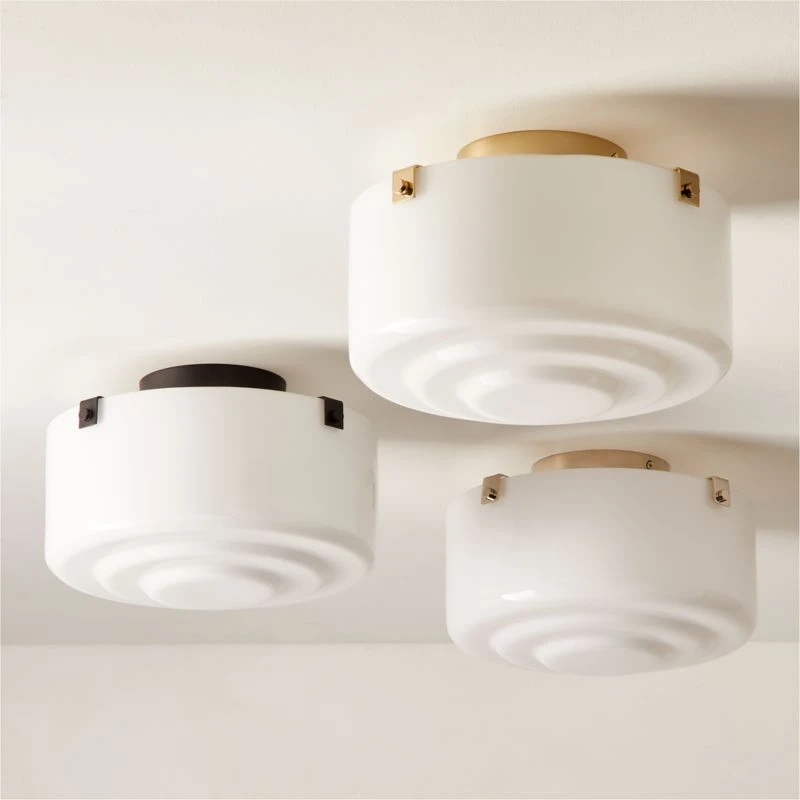 Lenon Polished Nickel Flush Mount Light 6 Lenon Polished Nickel Flush Mount Light - Image 4