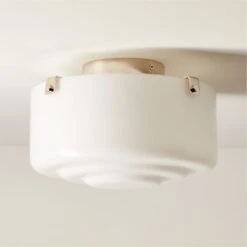 Lenon Polished Nickel Flush Mount Light