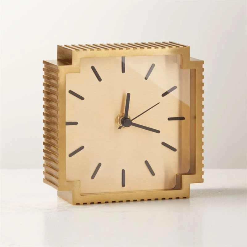 Lincoln Polished Brass Desk Clock 3 Lincoln Polished Brass Desk Clock