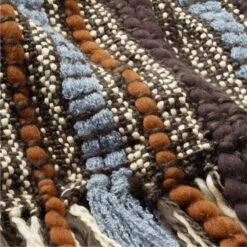 Lineage Woven Striped Throw Blanket -Home Furnishing Shop LineageThrowAV2SSF21