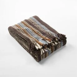 Lineage Woven Striped Throw Blanket -Home Furnishing Shop LineageThrowAVSSF21