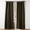 Forest Green Linen Blackout Window Curtain Panel 48''x84'' -Home Furnishing Shop LinenGnBkOt96CurtainPnlSHS23