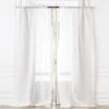 Warm White Linen Sheer Window Curtain Panel 48"x84" 1 Warm White Linen Sheer Window Curtain Panel 48"x84" -Home Furnishing Shop LinenShrIvoryPanel96inSHF21