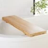 Live Edge Teak Wood Bath Caddy -Home Furnishing Shop LiveEdgeBathCaddySHS18