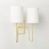 Lucerne Polished Brass Double Wall Sconce Light 1 Lucerne Polished Brass Double Wall Sconce Light -Home Furnishing Shop LucernePldBrsNIvyDblScncSHS23