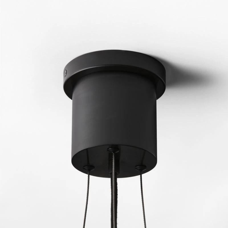 Luz Frosted Glass Chandelier 6 Luz Frosted Glass Chandelier - Image 4