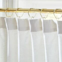 Mali White Silk Viscose Window Curtain Panel 48"x84" -Home Furnishing Shop MaliSilkWhitePanel96inAV2SHF21