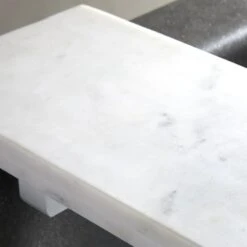 White Marble Bath Caddy -Home Furnishing Shop MarbleBathCaddyWhiteAV2SHS21