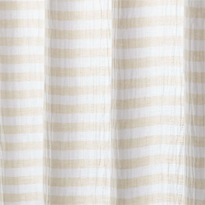 Maren Organic Cotton Striped Shower Curtain 72" 6 Maren Organic Cotton Striped Shower Curtain 72" - Image 4