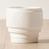 Marram Ribbed White Indoor Planter Small -Home Furnishing Shop MarramWhitePlanterLrgAV2SHF23
