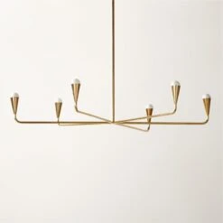 Meldon Polished Brass Chandelier