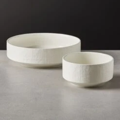 Millye Ivory Serving Bowl 9 Millye Ivory Serving Bowl -Home Furnishing Shop MillyeBowlGroupFHF20