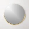 Mimi Round Polished Brass Wall Mirror 24" 1 Mimi Round Polished Brass Wall Mirror 24" -Home Furnishing Shop MimiPldBsWllMrr24inSHS22