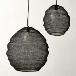 Mirage Chainmail Black Pendant Light 24" -Home Furnishing Shop MirageChnmlBlkPndntsGrpFHF22