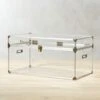 Mod Large Clear Acrylic Locker Trunk -Home Furnishing Shop ModLockerLgSHF17