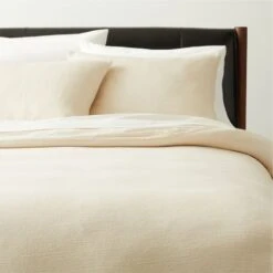 Monty Organic Cotton Natural Duvet Cover And Shams