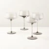 Muse Smoked Coupe Cocktail Glass Set Of 4 -Home Furnishing Shop MuseSmkCpCocktailGlassS4SHS23