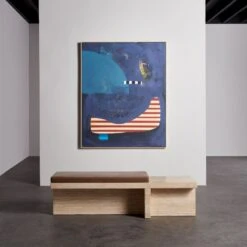 'Obsidian And Sage' Mixed Medium Reproduction By Keren Toledano 49''x61'' -Home Furnishing Shop ObsidianAndSage49x61AVSHF22