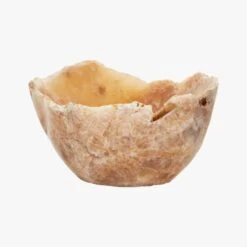 Onyx Raw Edge Stone Bowl 23 Onyx Raw Edge Stone Bowl -Home Furnishing Shop OnyxNFossilBowlS19