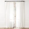 White Linen Openweave Window Curtain Panel 48''x84'' -Home Furnishing Shop OpnwvWhtLn96CurtainPnlSHS23