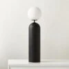 Ori Globe Table Lamp With Black Wood Base 1 Ori Globe Table Lamp With Black Wood Base -Home Furnishing Shop OriBlkdWoodTableLampSHF23