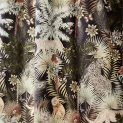 Palm Grove Jungle-Print Window Curtain Panel 48"x84" -Home Furnishing Shop PalmGroveCrtnPanel96inAV3SHF22