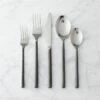 20-Piece Rush Blackened Handle Flatware Set -Home Furnishing Shop Pattern127Flateware20PcSHF16