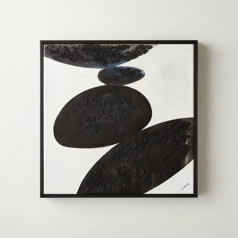 'Pebble II'' Framed Wall Art 20''x20'' 3 'Pebble II'' Framed Wall Art 20''x20''