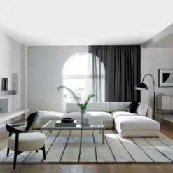 Caia Black Mantel Shelf 60" 15 Caia Black Mantel Shelf 60" -Home Furnishing Shop Piazza4PieceModularFB21 1x1