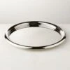 Piero Round Polished Stainless Steel Serving Tray -Home Furnishing Shop PieroRoundSSServerSHF22