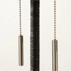 Pogo Polished Nickel And Black Cane Table Lamp -Home Furnishing Shop PogoBlackCaneTableLampAV2SHF22