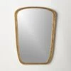 Ponder Small Brass Wall Mirror 23.5"x32.75" -Home Furnishing Shop PonderBrsMrr23p5x32p75inSHF22