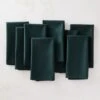 Poplin Dark Green Cloth Napkins Set Of 8 -Home Furnishing Shop PoplinGreenNapkinS8SHF22