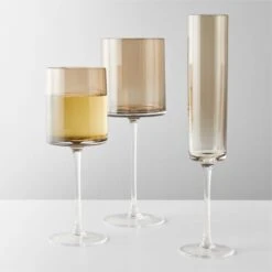 Porsha Smoked Champagne Flute -Home Furnishing Shop PorshaSmokeGroupFHF21