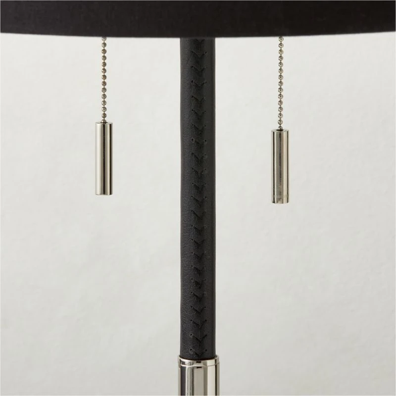 Prix Leather And Polished Nickel Table Lamp 5 Prix Leather And Polished Nickel Table Lamp - Image 3