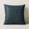 Raj Blue Silk Throw Pillow With Down-Alternative Insert 20'' 1 Raj Blue Silk Throw Pillow With Down-Alternative Insert 20'' -Home Furnishing Shop RajSilkBluePillow20inSHS23